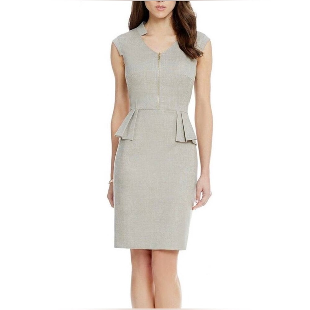 3356 Antonio Melani Playing Favorites Emma V-neck Pump Sheath Dress Size 8